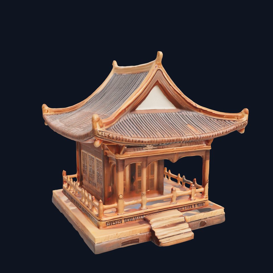 Traditional Japanese Temple D Model Pack
